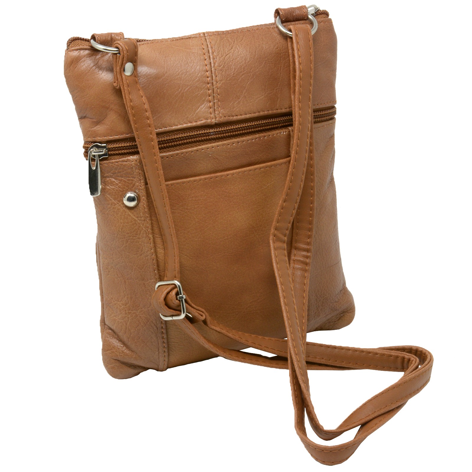 Leather Shoulder Bag Handbag Purse Cross Body Organizer Wallet Multi